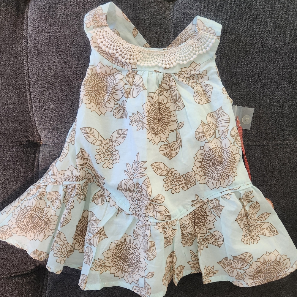 NEW sunflower Summer Dress For Baby Girl 3-6months